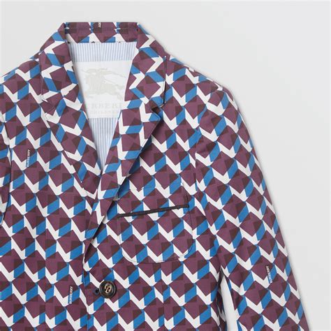 burberry print blazer